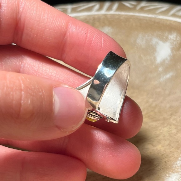 Ethiopian Opal 925 Sterling Silver Adjustable Open Ring - Picture 9 of 13